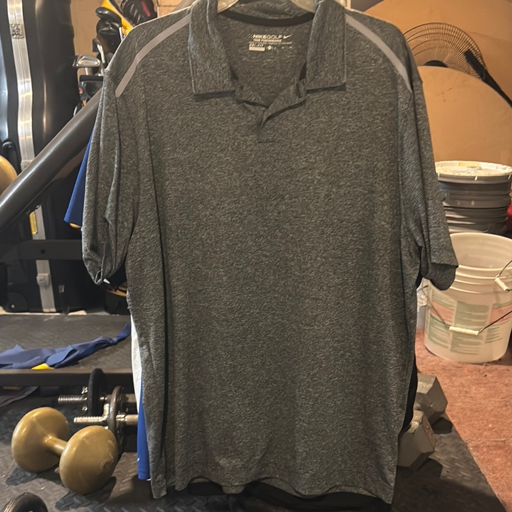 NIKE GOLFGray Classic Polo Shirt XL